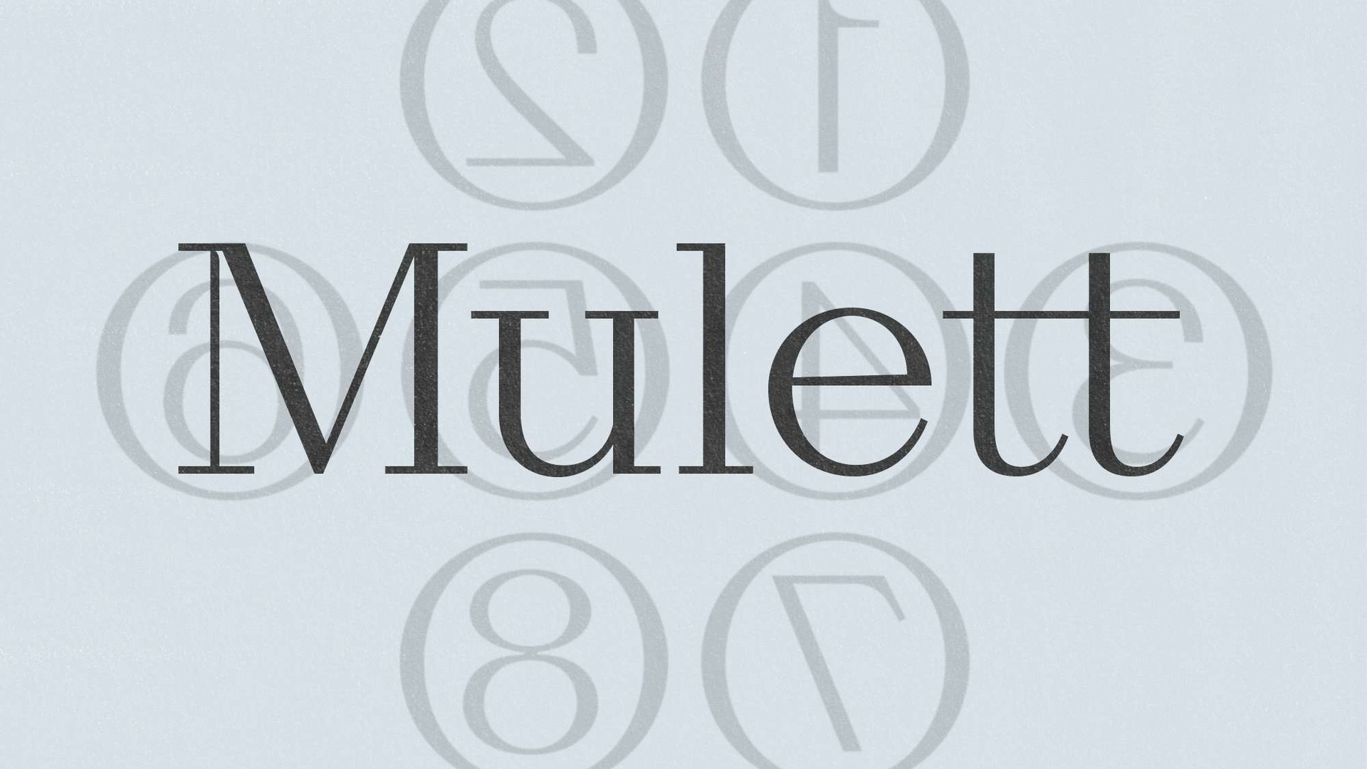 MULETT Typeface Specimen 18